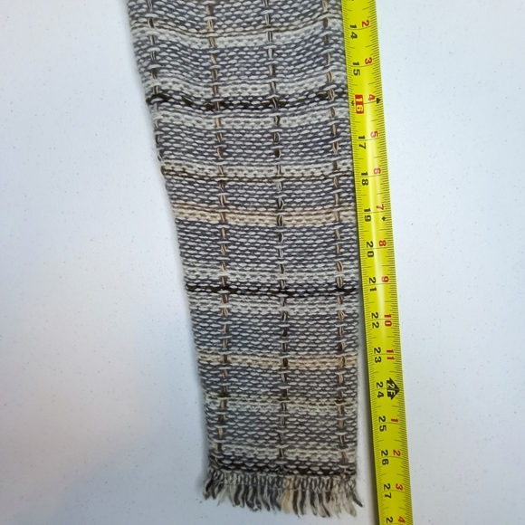 Banana Republic Gray Wool Angora Blend Fringed Cardigan Made In Hong Kong Size L - Picture 8 of 11